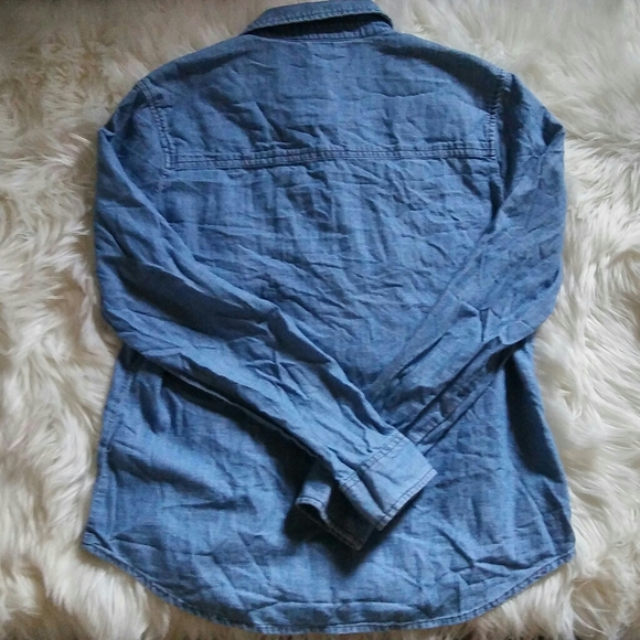 Forever 21 Chambray Shirt Size M - Picture 4 of 5